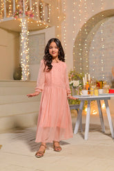 Peach Stardust Frock