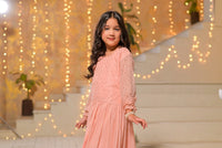 Peach Stardust Frock