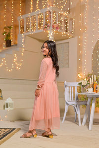 Peach Stardust Frock