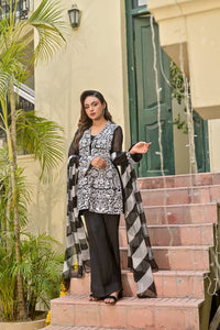 Mumtaz Monochrome MBROIDERED CHARM