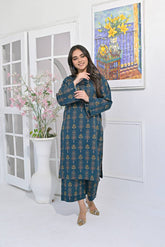 Elegant Teal & Gold Ensemble