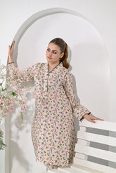 Soft Beige Garden Kurta Set