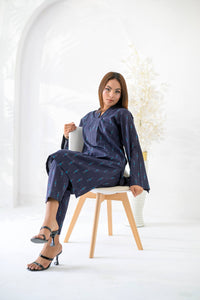 Noor-e-Neel Printed Lawn Ensemble