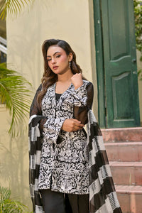 Mumtaz Monochrome MBROIDERED CHARM
