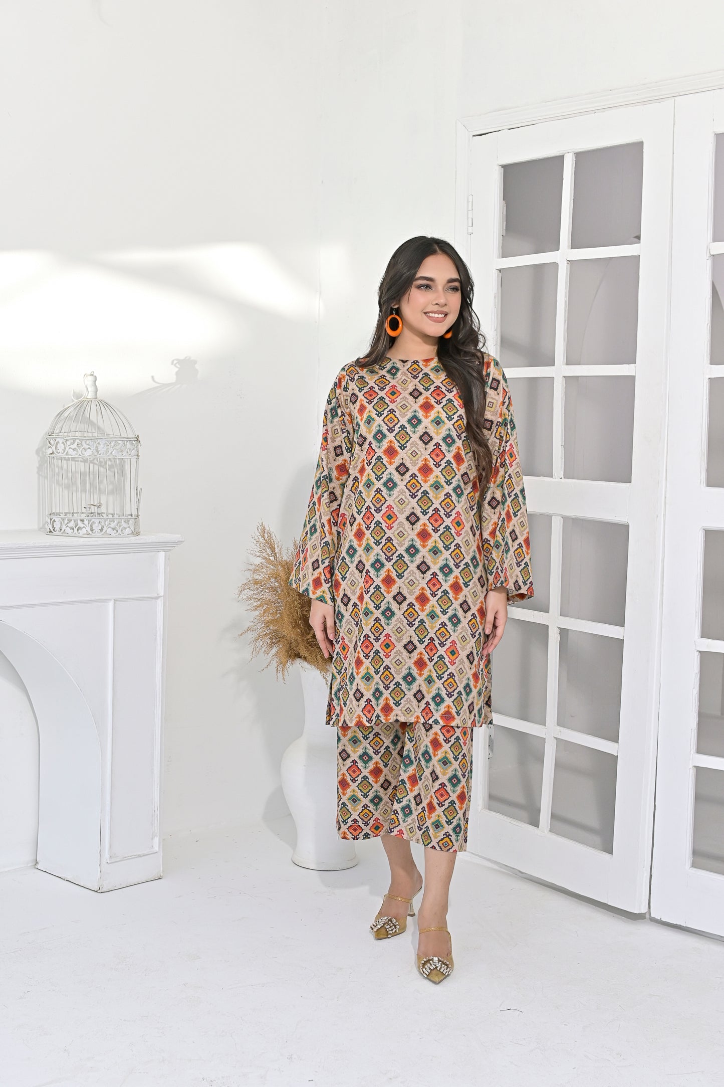 Boho Chic Printed Ensemble
