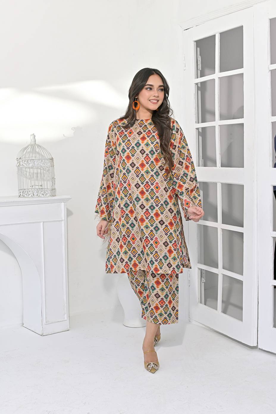 Boho Chic Printed Ensemble