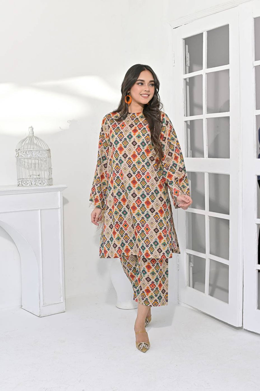Boho Chic Printed Ensemble