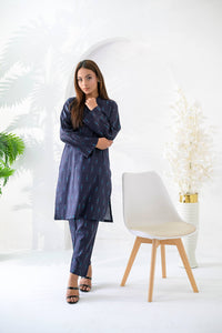 Noor-e-Neel Printed Lawn Ensemble