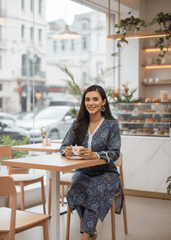 Blue Mirage Swiss Lawn Set