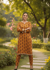 Mustard Printed Bloom