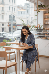 Blue Mirage Swiss Lawn Set