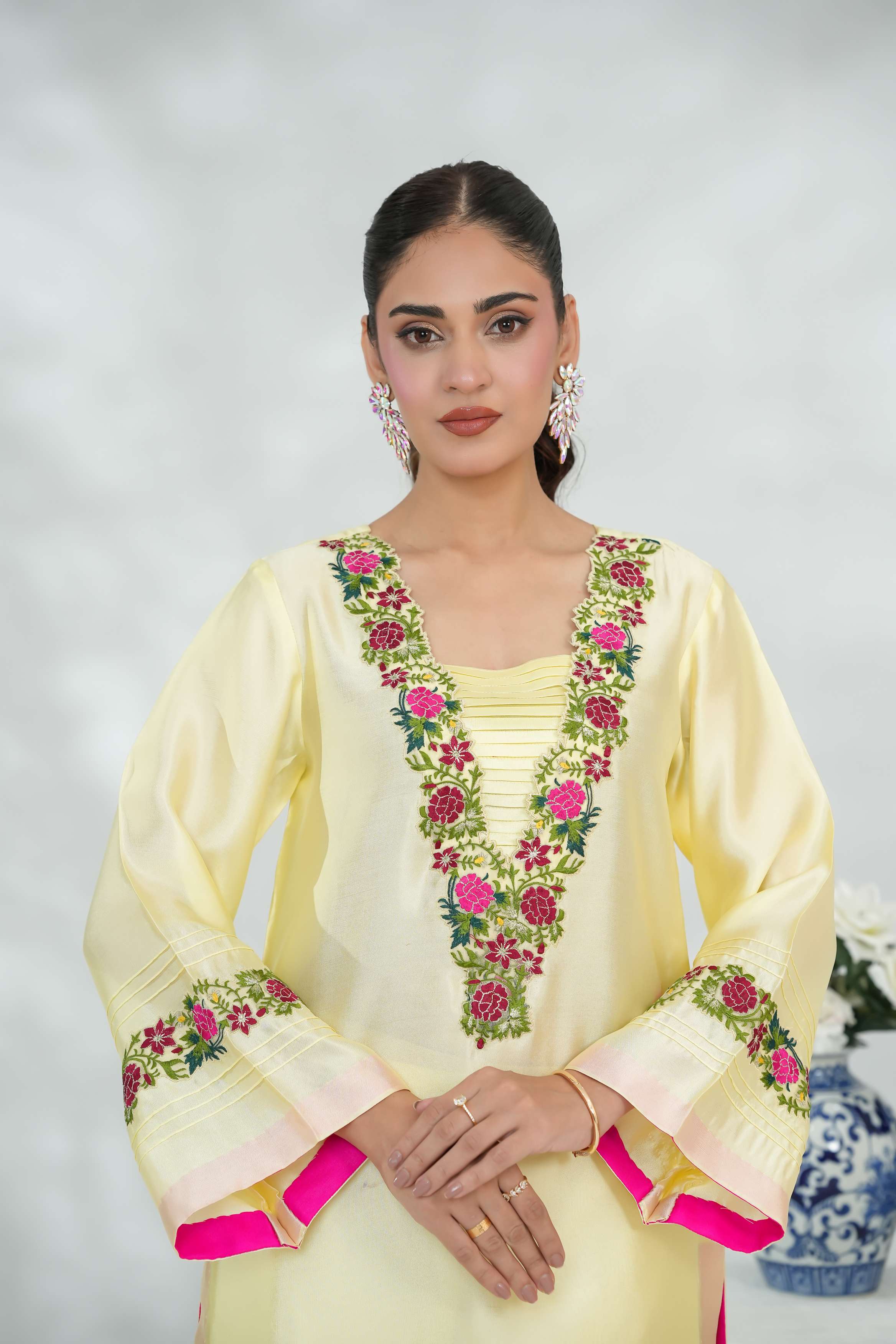 Lemon blossom Silk Ensemble