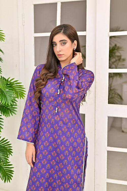 Iris Charm - Printed Purple Set detail