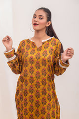 Mustard Printed Bloom