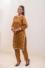 Mustard Printed Bloom