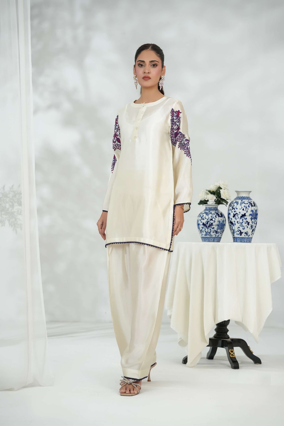 pristine ivory silk