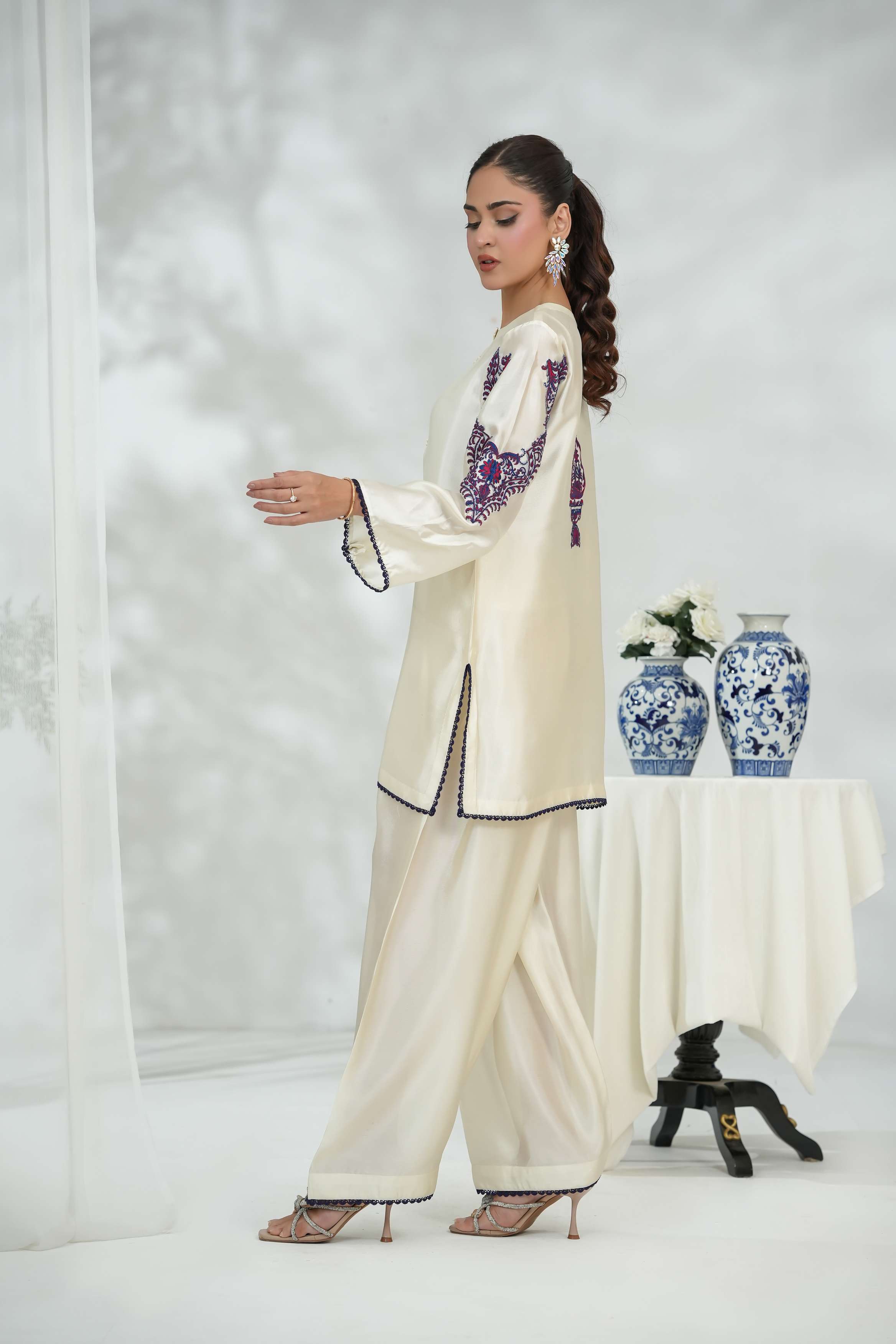 pristine ivory silk
