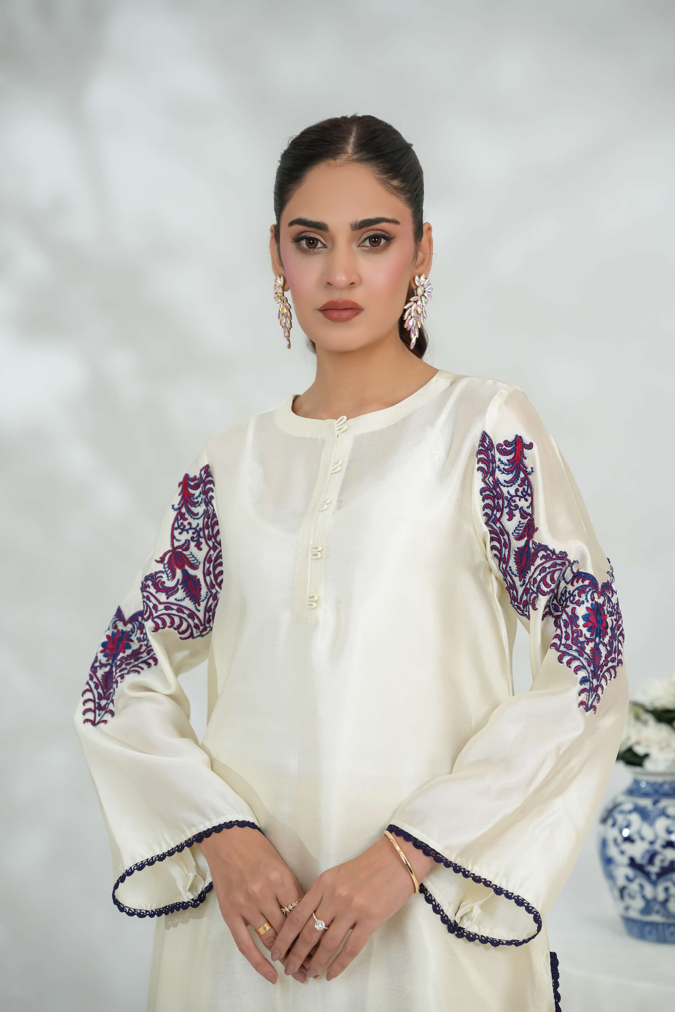 pristine ivory silk