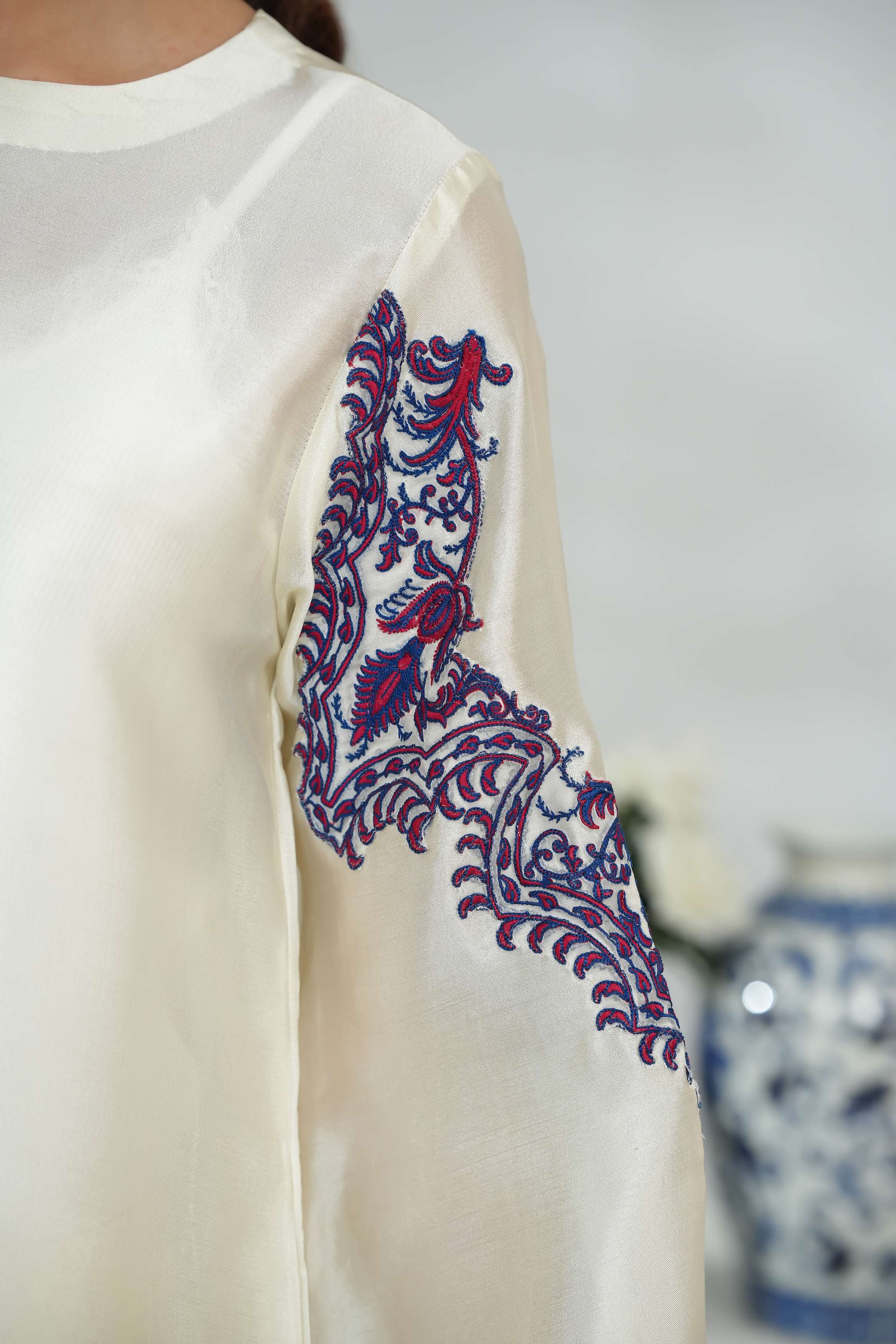 pristine ivory silk