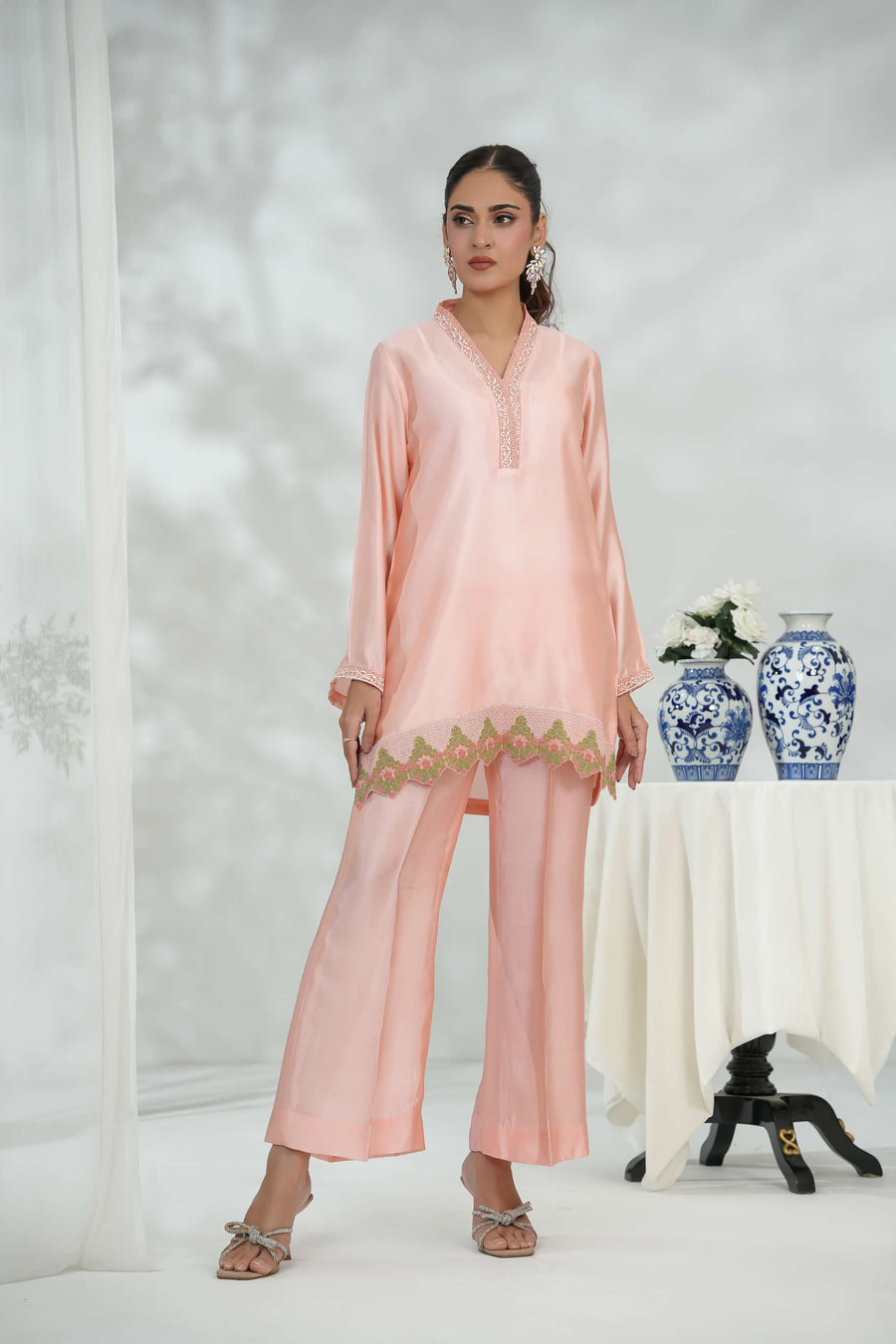Zareen – Blush  Silk Ensemble