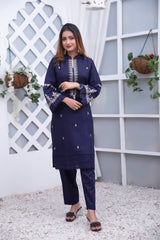 Graceful Embellished Khaddar Outfit
