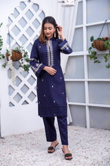 Graceful Embellished Khaddar Outfit
