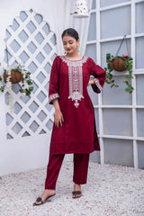 Opulent Embroidery Khaddar Set