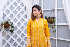 Amber Whitework Classic Kurti