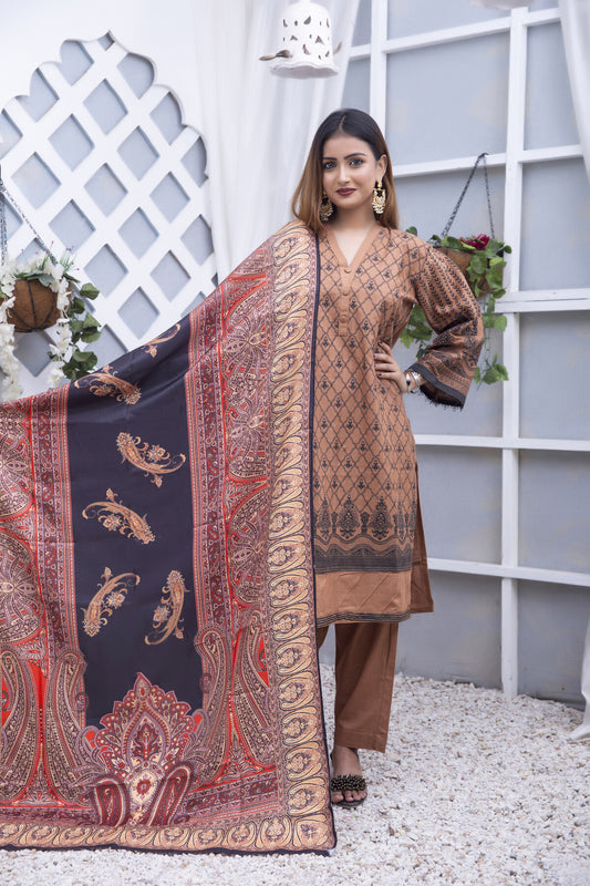 Khaddar 3 PC SUIT D 532